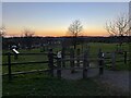 Footpath through the park to Little Billing