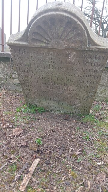 A Leaning Gravestone