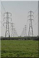 SU0097 : Electricity pylons by Philip Halling