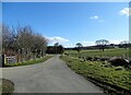 Looking down the lane at Derwent Grange