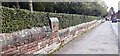 Cemetery wall on north side of Beacon Edge