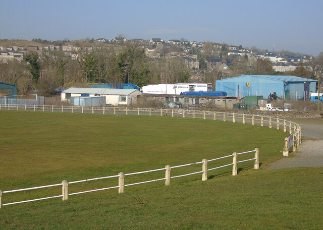 King George's Field, Rothesay An old style fenced grass football pitch with small grandstand and terracing.