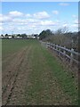 Public footpath above the M4 south east of Mawdlam