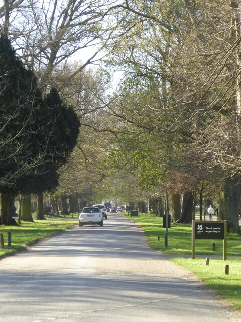 Looking down the main drive at Osterley Park