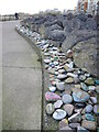 A path with painted pebbles