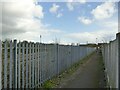 Path alongside the railway in Holbeck