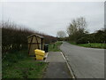 New  bus  shelter  in  Octon.  No  bus  service but...