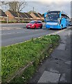 ST3090 : Car and coach, Malpas Road, Newport by Jaggery