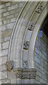 NY9365 : The Church of St John of Beverley, St John Lee - chancel arch (detail) by Mike Quinn