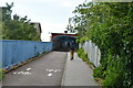 Footpath to covered footbridge