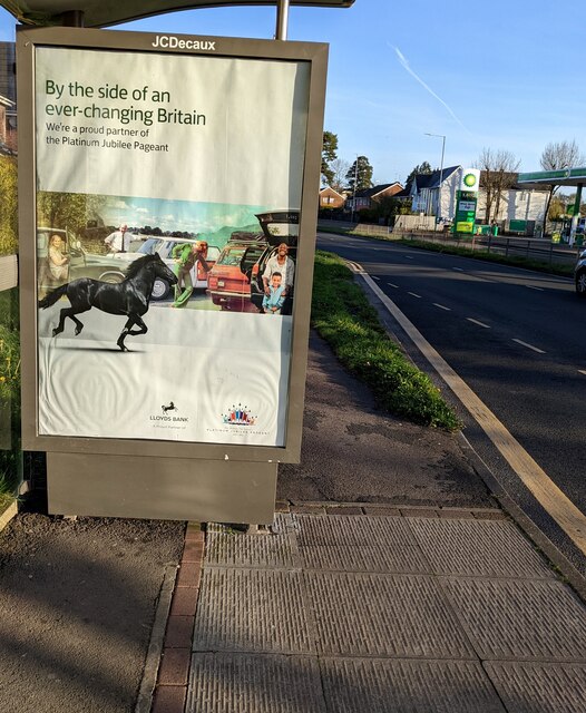 Lloyds Bank advert, Malpas, Newport © Jaggery :: Geograph Britain and ...