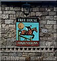 Foxhunter Inn name sign, Nantyderry, Monmouthshire