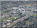 Grimsby hospital, former Workhouse and Nunsthorpe: aerial 2022