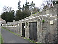 Church wall and old bier room