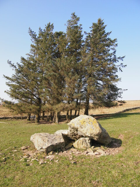 The Remains of Maen Pebyll Long Barrow