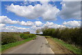 Bend where Gorse Lane breaks away from the line of the Roman road