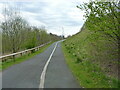 Shared use path behind the shops on the Retail Park