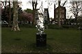 View of "Mary on the Green" (the Mary Wollstonecraft statue) on Newington Green