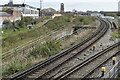 Railway junction south of Surrey Quays