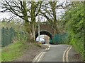 SJ7578 : Railway bridge, Middle Walk, Knutsford by Stephen Craven