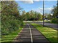 Cycleway beside the B4373 Dawley Green Way road