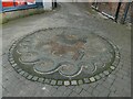 Canute mosaic, Heritage Way, Knutsford