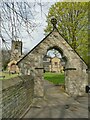 SE1717 : St John the Baptist, Kirkheaton - south entrance to churchyard by Stephen Craven