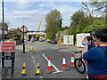 SP3065 : Replacement railway bridge in position, Rugby Road, Leamington by Robin Stott