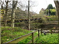 Pipe bridge over the Gala Water