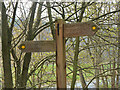 Footpath signpost, Netherbarns