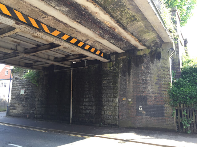 Underside of Rugby Road railway bridge, Royal Leamington Spa 1/2