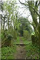 Gate across a bridleway