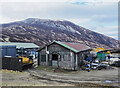 Wooden building at Glenshee Ski Centre