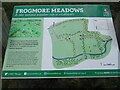 TQ0198 : Close-up view of Frogmore Meadows Information Board (1) by David Hillas