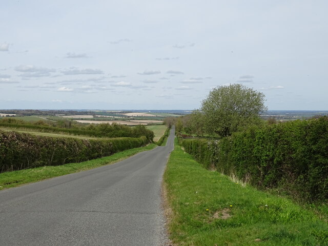 Road down hillside