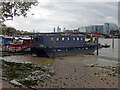 Houseboats above Battersea Bridge