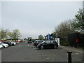 NZ3037 : Durham  Services  car  park by Martin Dawes
