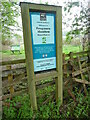TQ0298 : Welcome Board at Frogmore Meadow by David Hillas