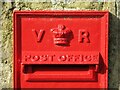 Victorian postbox, Elvaston Road - royal cipher