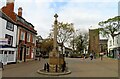 The war memorial in Market Square