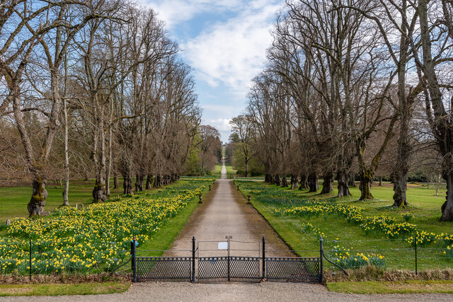 The formal avenue at Haddo House