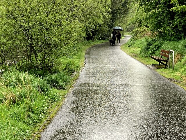 Wet morning along the Highway to Health path at Mullaghmore