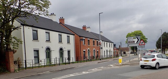New semi-detached houses on the former site of the Mourne Observer Printing Worls