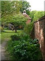 Eastcote: garden wall and dovecote