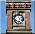 SJ7994 : Stretford Public Hall clock by Gerald England