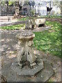 ST5873 : Stone features in St James' yard by Neil Owen