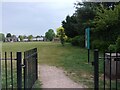 Gate to the park in Recreation Road