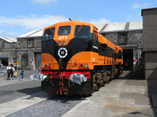 Irish Rail 071 class at Inchicore