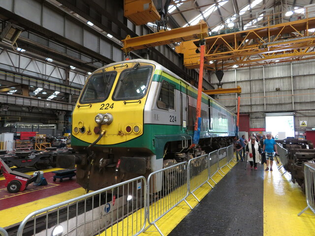 Irish Rail 201 class at Inchicore