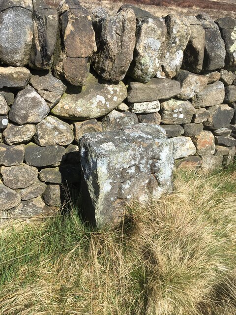 Old Boundary Marker by Siney Sitch on Abney Moor